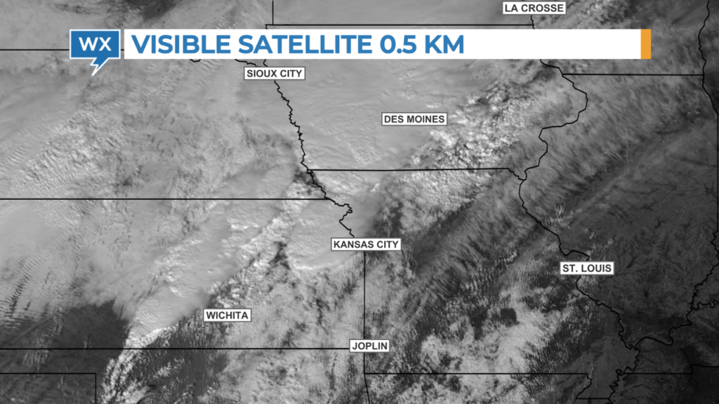 Example of high-resolution visible satellite data available from The Weather Company.