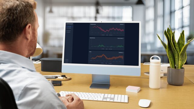 Meteorologist using the AI Weather Tool from HellerWeather